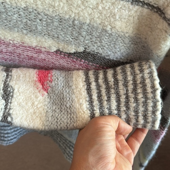 Free People Womens Colorful Fitted Long Sleeve Wool Mix Sweater - Picture 6 of 8